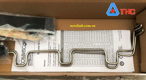 Patch Panel commscope Cat6Thanh đấu nối, UTP, DDM, 24 cổng, 1U, rỗng, thẳng, P/N 760237040